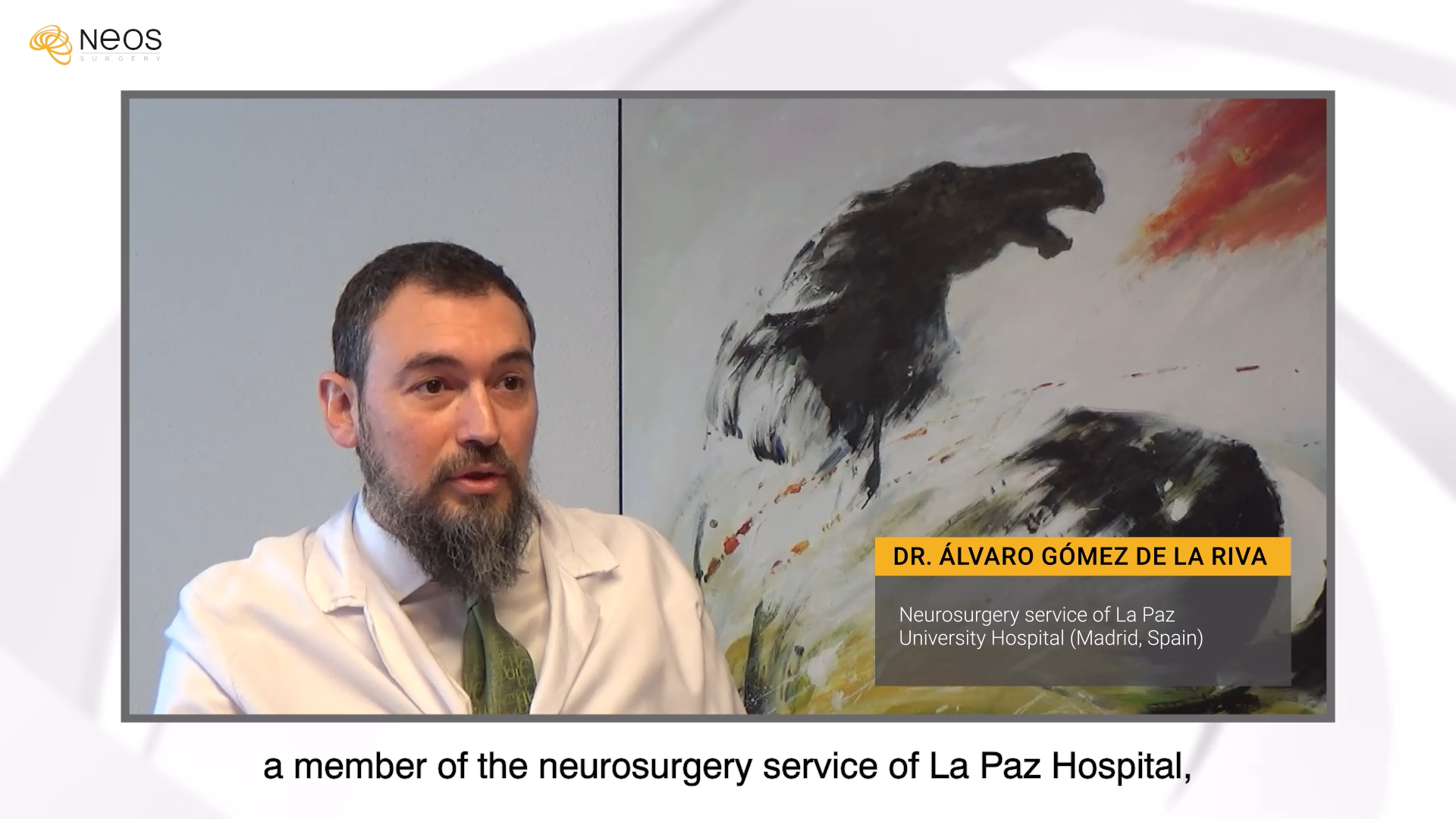 NEOS Surgery Interview with Dr. Gómez de la Riva about Cranial LOOP